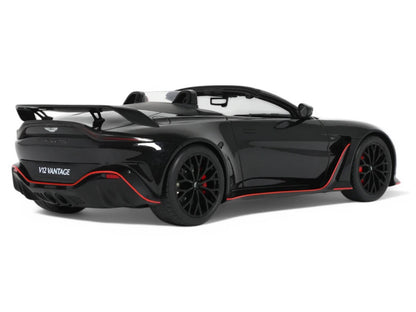 2023 Aston Martin V12 Vantage Roadster Onyx Black 1/18 Model Car by GT Spirit