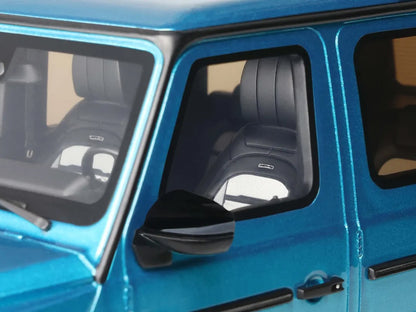 2024 Mercedes-Benz G 63 AMG Hyper Blue Magno Metallic 1/18 Model Car by GT Spirit