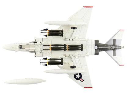 McDonnell Douglas F-4J Phantom II Fighter-Bomber Aircraft "153893 VMFA-312 Checkerboards" (1976) United States Marine Corps "Air Power Series" 1/72 Diecast Model by Hobby Master