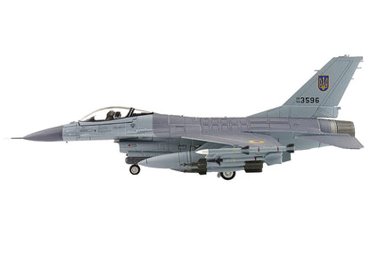 Lockheed F-16AM Fighting Falcon Fighter Aircraft "UA24-3596 Pylon Integrated Dispenser System Plus" (2024) Ukrainian Air Force "Air Power Series" 1/72 Diecast Model by Hobby Master