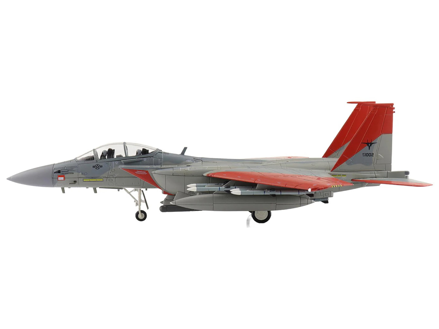 Boeing F-15SA (Saudi Advanced) Eagle Fighter Aircraft "12-1002 USAF Test Markings" (2018) Saudi Royal Air Force "Air Power Series" 1/72 Diecast Model by Hobby Master