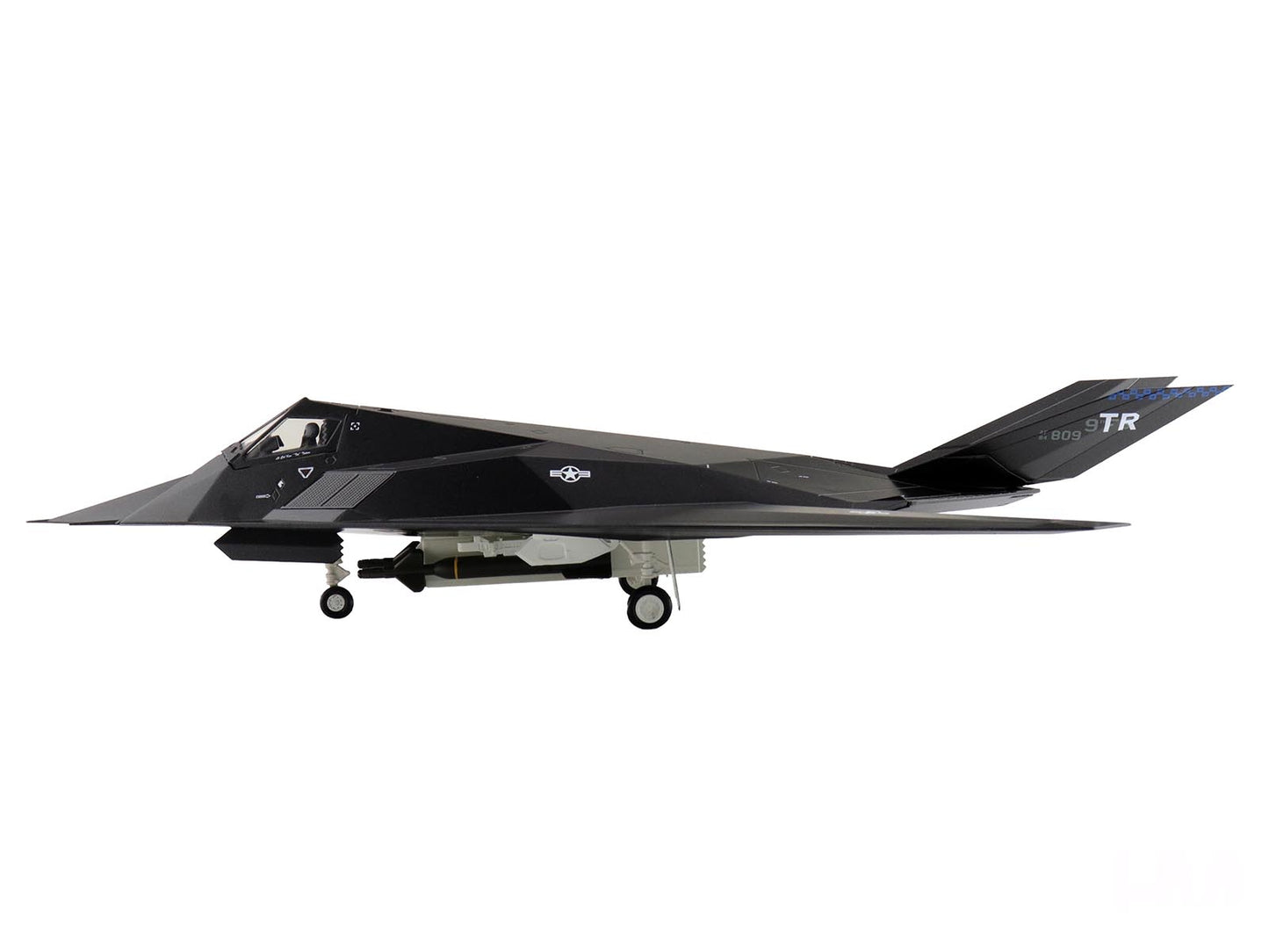 Lockheed F-117A Nighthawk Stealth Aircraft "84-0809" (2022) United States Air Force "Air Power Series" 1/72 Diecast Model by Hobby Master