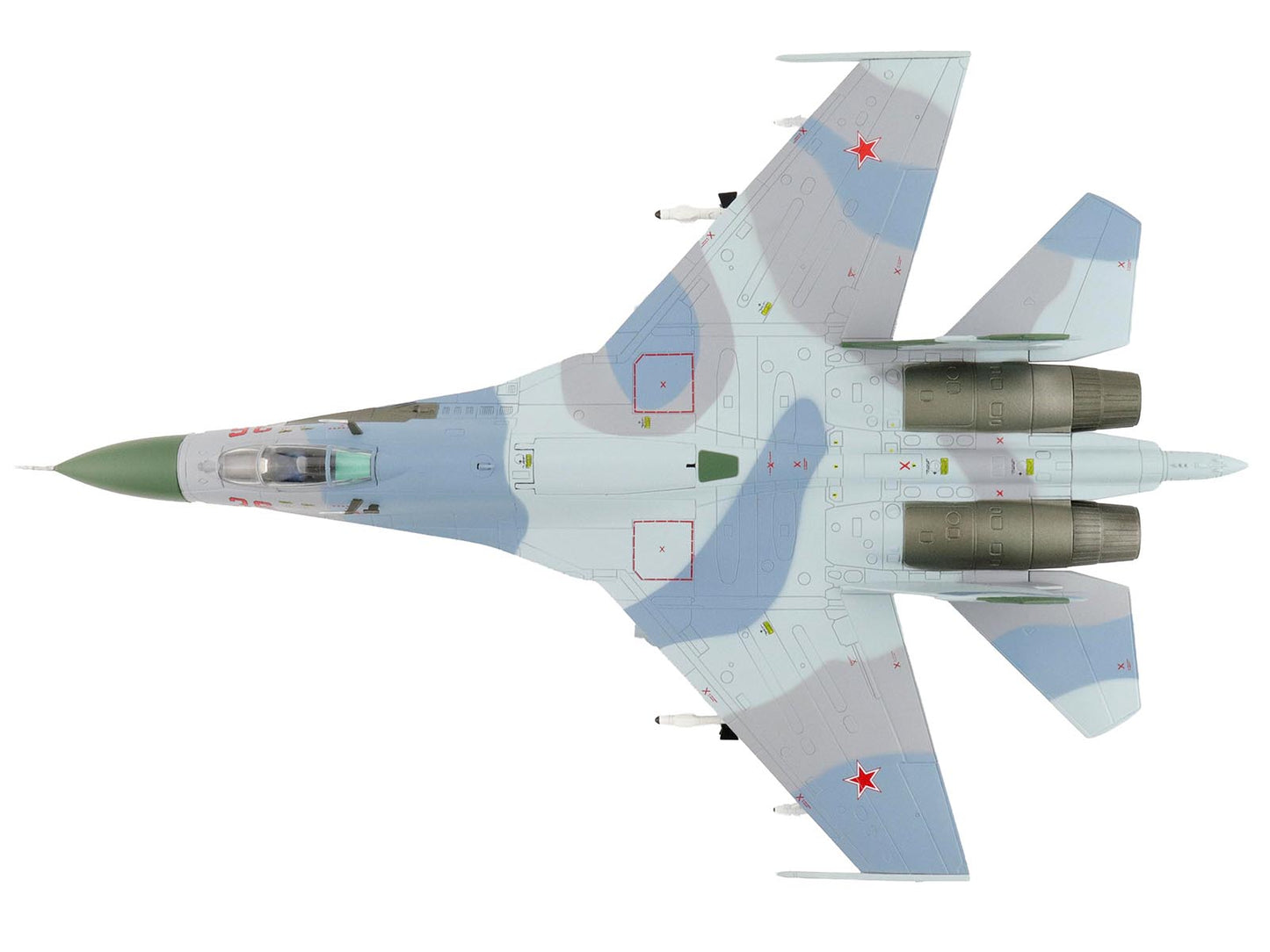 Sukhoi Su-27 Flanker-B Fighter Aircraft "Red 36 Barents Sea 941st IAP" (1987) Soviet Air Force "Air Power Series" 1/72 Diecast Model by Hobby Master