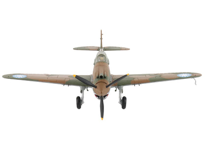 Curtiss P-40B Hawk 81-A2 Fighter-Bomber Aircraft "No.77 Robert Smith 3rd Pursuit Squadron" (1941) American Volunteer Group in China "Air Power Series" 1/48 Diecast Model by Hobby Master