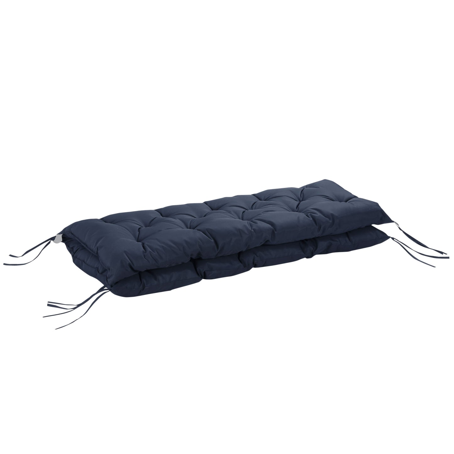 2 Seater Garden Bench Cushion, Soft Thick Outdoor Non-Slip 2 Seater Soft Pad With Backrest for Garden Patio, 52" x 43" x