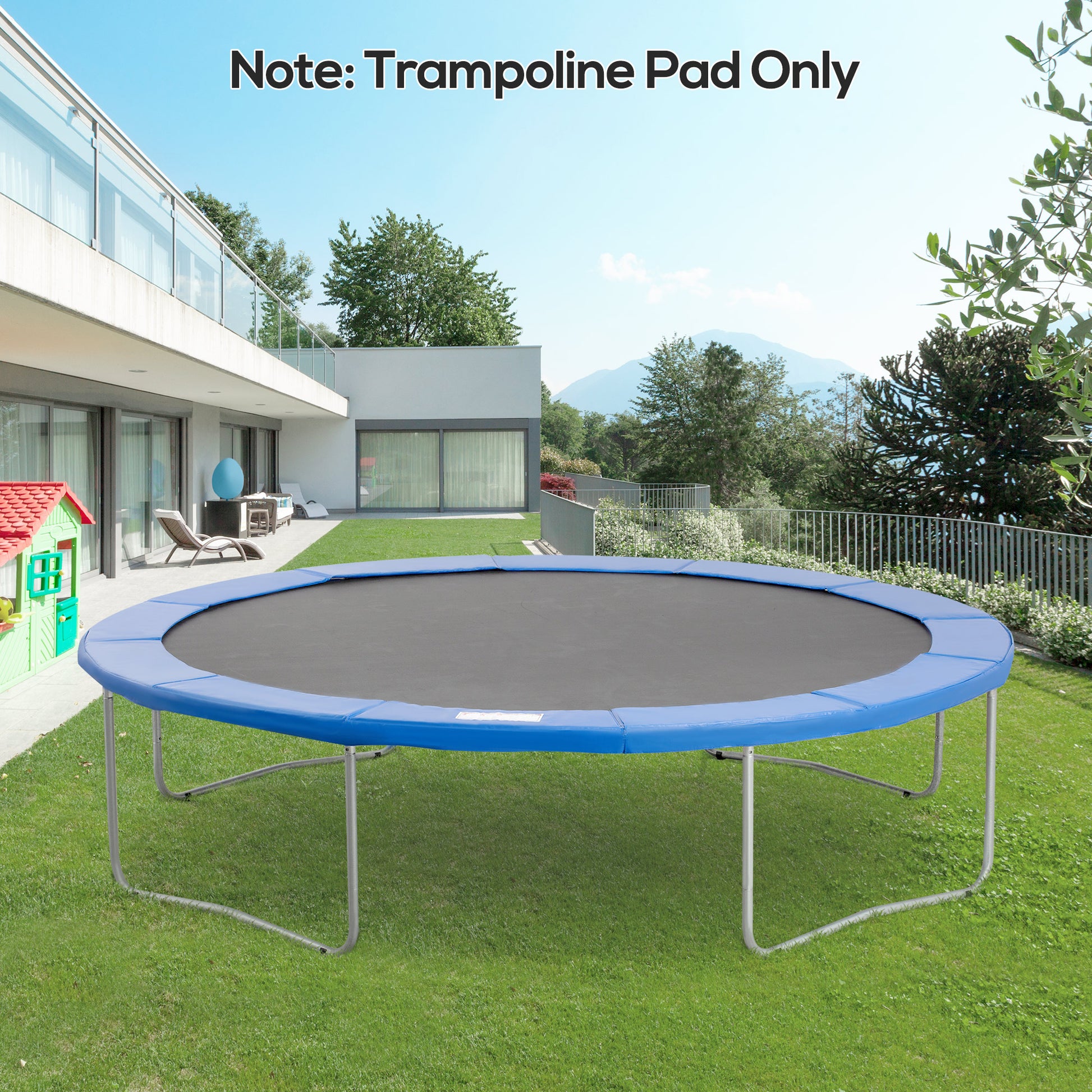 12ft Trampoline Pad, Trampoline Replacement Safety Pad Mat Spring Cover, Water-Resistant, UV-Resistant, Tear-Resistant E