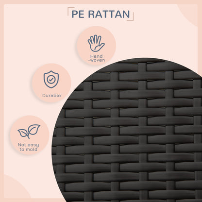 Rattan Dog House with Canopy, Wicker Dog Bed with Water-Resistant Cushion, for Small and Medium Breeds Grey
