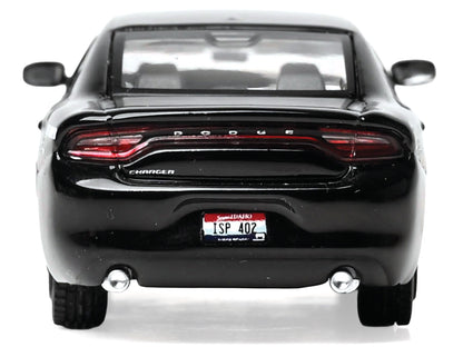 2023 Dodge Charger Pursuit "Idaho State Police" Black with White Stripes 1/64 Diecast Model by IXO Models