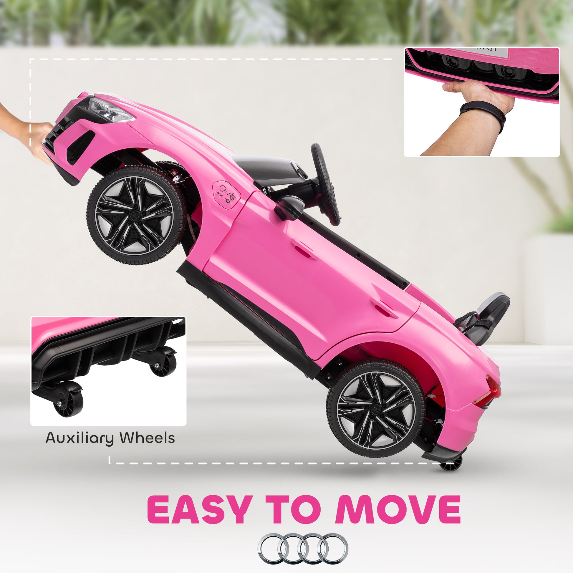 VarietyKart Ride-On Toy On Car with Remote Control, 12V 3.1 MPH Electric Ride for Kids w/ Suspension System, Horn Honkin