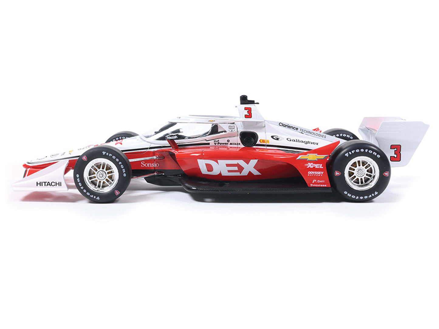 Dallara IndyCar #3 Scott McLaughlin "DEX" Team Penske (Road Course Configuration) "NTT IndyCar Series" (2026) 1/18 Diecast Model Car by IXO Models