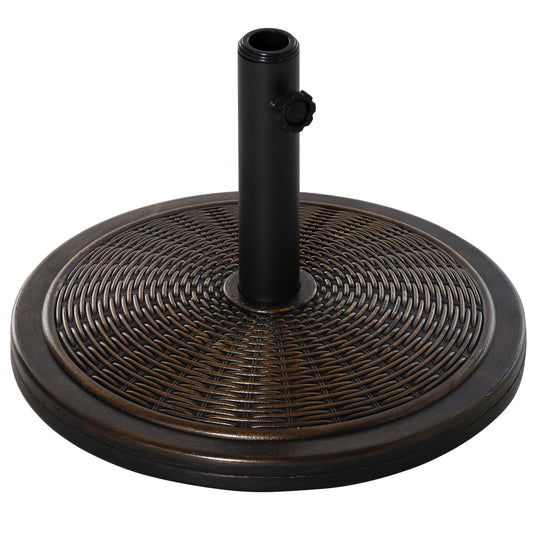 29LBS Offset Patio Umbrella Cement Base Stand Cantilever Parasol Holder Weight, Fits Φ1.4", Φ1.5", Φ1.9", Black