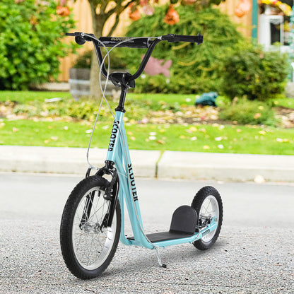 VarietyKart Youth Kick Scooter with Adjustable Handlebar and 16'' Inflatable Rubber Wheel for Kids and Teens 5+ Year Old