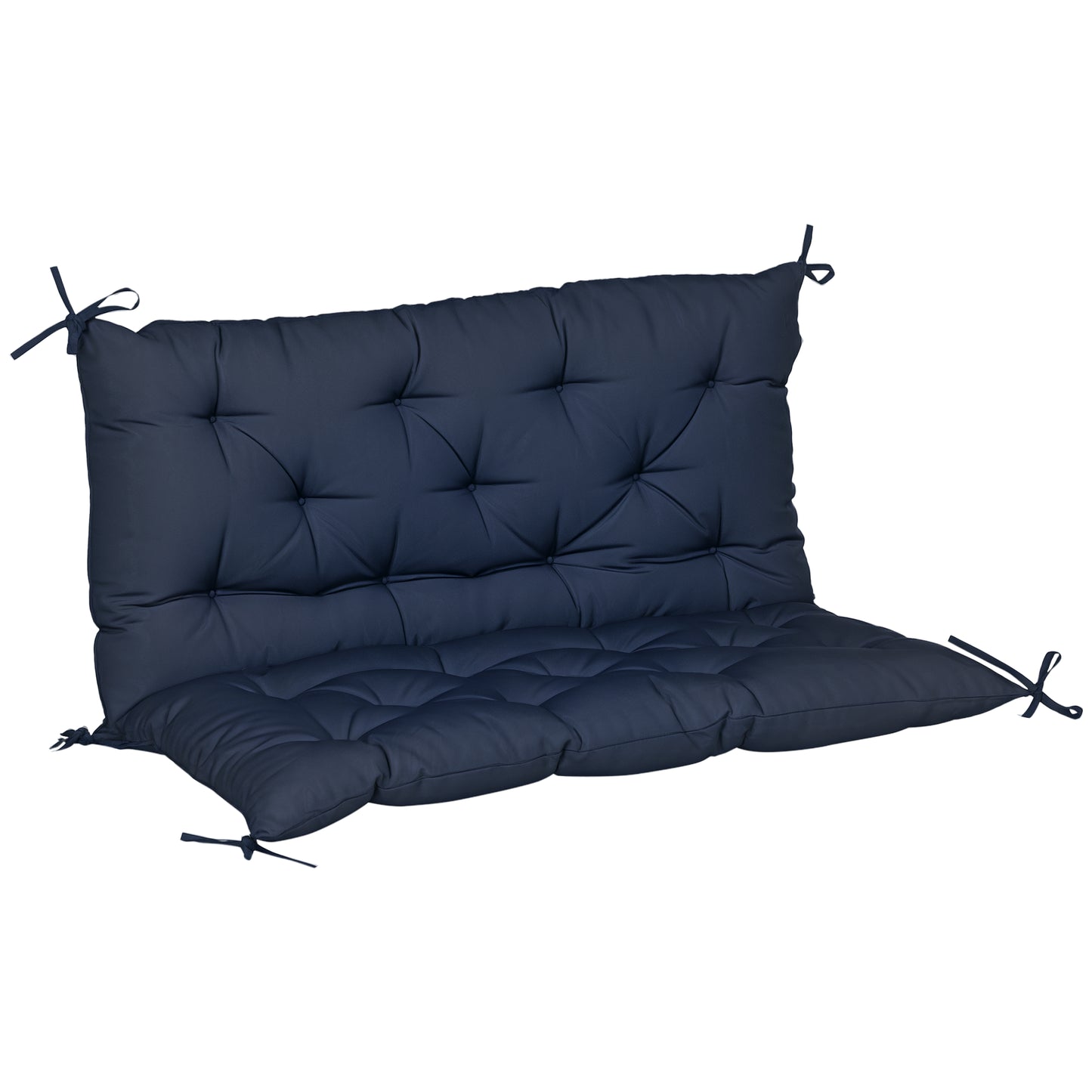 Porch Swing Cushion Garden Bench Cushion with Backrest, Non-Slip 2-seater Soft Pad, Swing Chair Mat Replacement for Indo