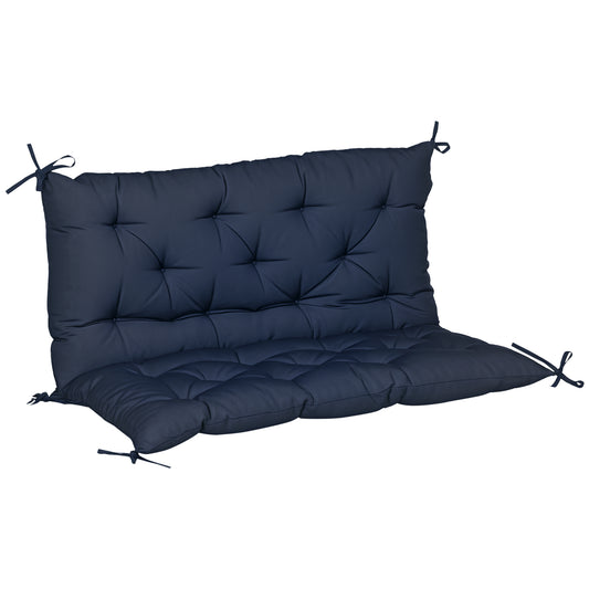 Porch Swing Cushion Garden Bench Cushion with Backrest, Non-Slip 2-seater Soft Pad, Swing Chair Mat Replacement for Indo