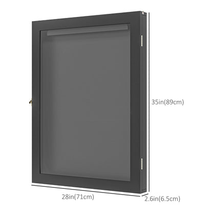 28" x 35" Hockey Jersey Frame, Jersey Shadow Box for Basketball Football Baseball, Black