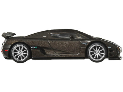Koenigsegg CCXR Dark Gray Metallic "Fast Five" (2011) Movie "Fast & Furious" Series Diecast Model Car by Hot Wheels