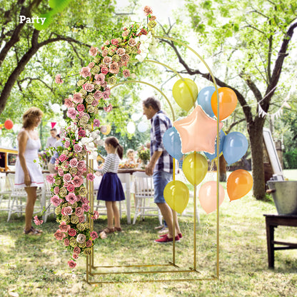 Wedding Arch, 7/6.5/6 ft Metal Balloon Arch Backdrop Stand Set of 3 for Birthday Party, Bridal Shower, Graduation, Cerem