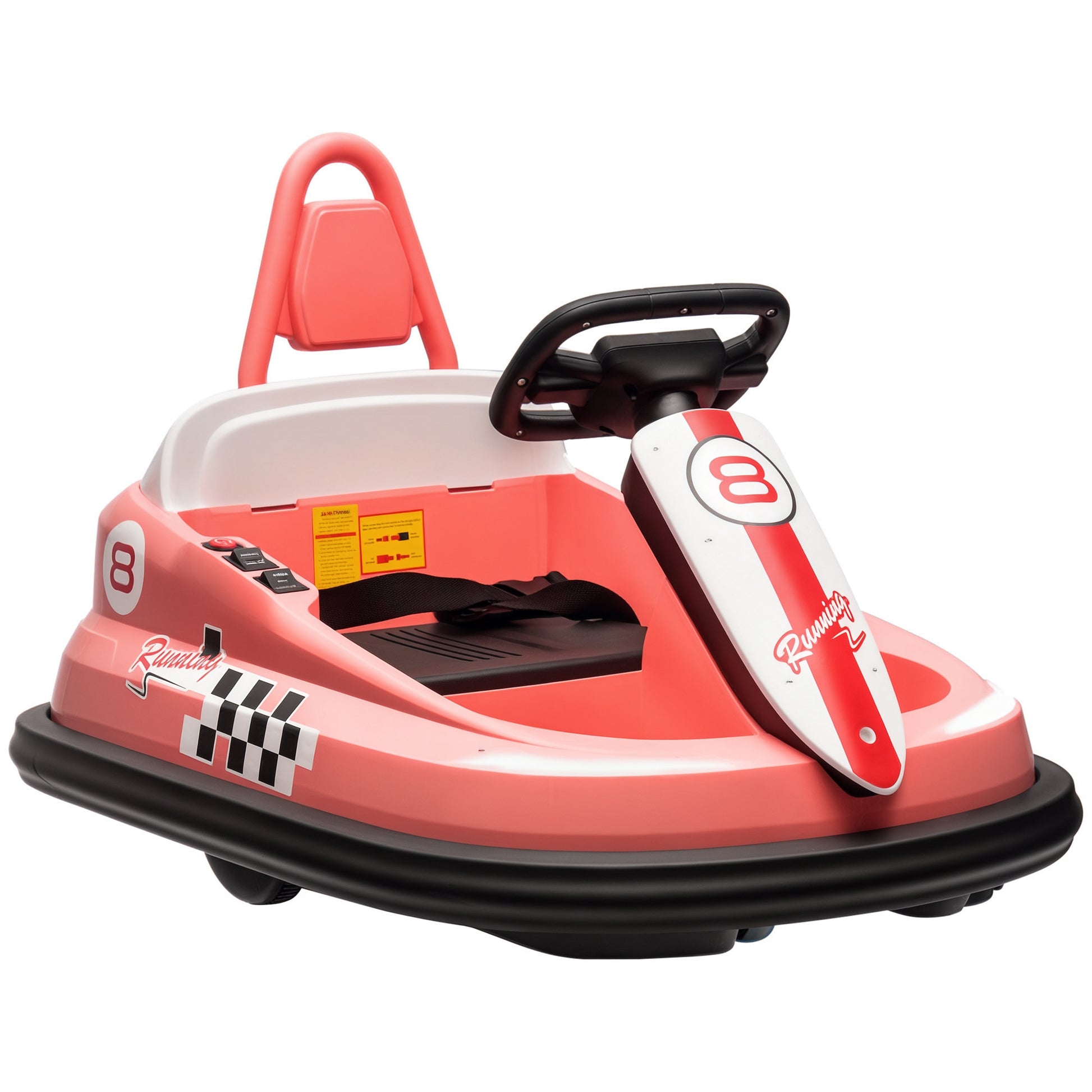 VarietyKart Kids Bumper Car, 6V 360° Rotation Electric Ride on Car, Twin Motors Battery Powered Toy with Music, Horn and