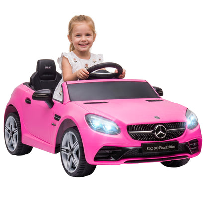 VarietyKart 12V Ride On Car with Parent Remote Control Two Motors Music Lights Suspension Wheels for 3-6 Years Pink