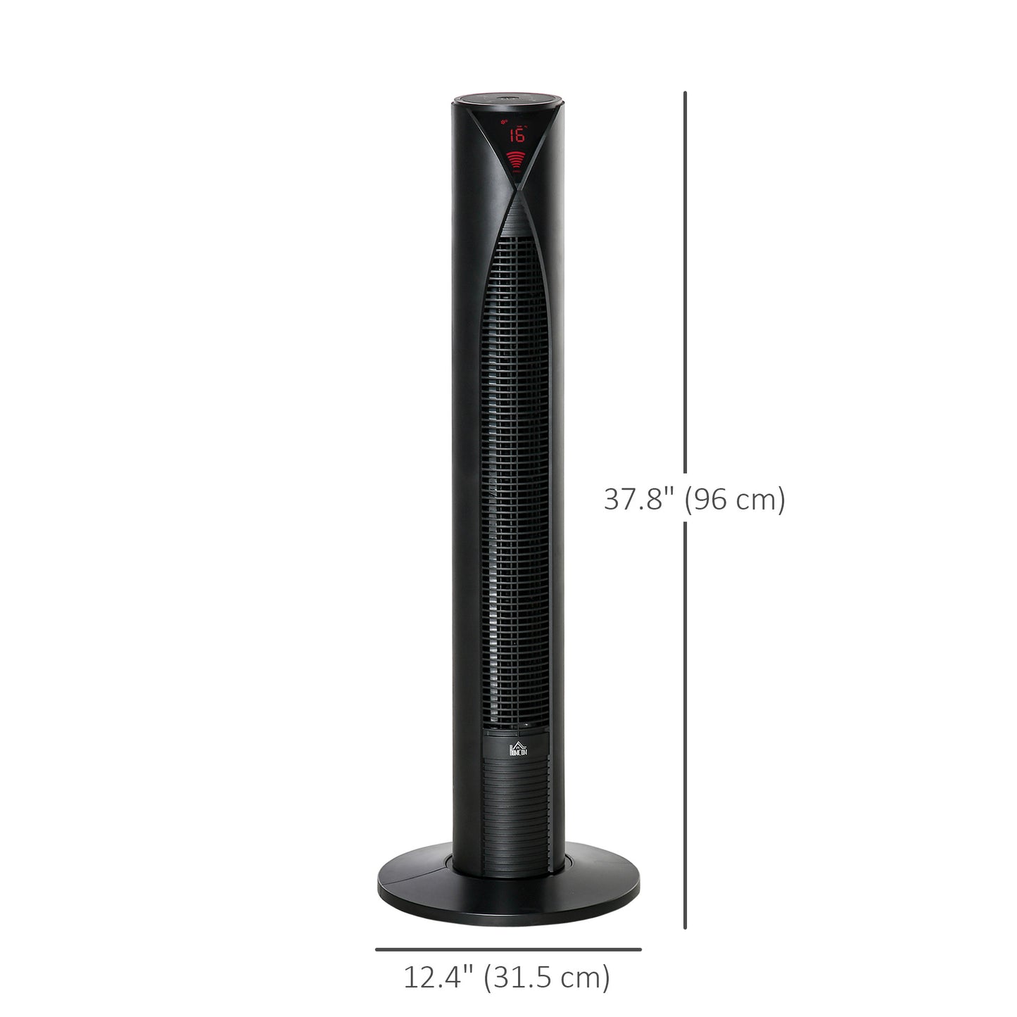 Freestanding Tower Fan Cooling for Home Bedroom with 3 Speed, 12h Timer, Oscillating, LED Sensor Panel, Remote Controlle
