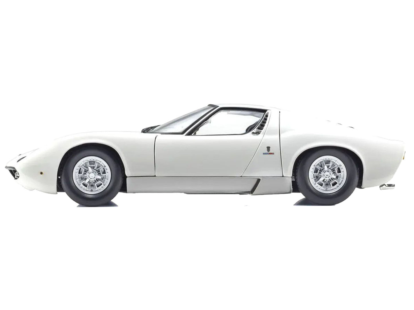 Lamborghini Miura P 400 White 1/18 Diecast Model Car by Kyosho