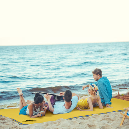 10' x 5' Roll-Up Pool Float Pad for Lakes, Oceans, & Pools, Water Mat for Playing, Relaxing & Recreation, Yellow
