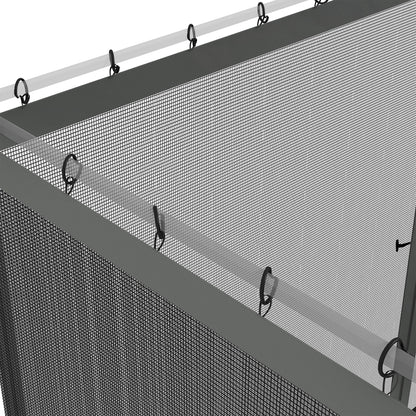 Replacement Mosquito Netting for Gazebo 12' x 12' Black Screen Walls for Canopy with Zippers