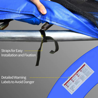 12ft Trampoline Pad, Trampoline Replacement Safety Pad Mat Spring Cover, Water-Resistant, UV-Resistant, Tear-Resistant E
