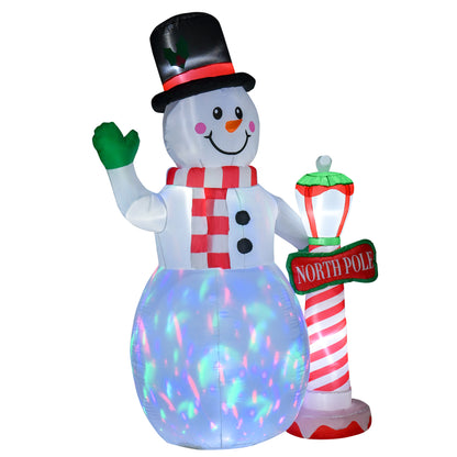 7.9 feet Christmas Inflatable Snowman Decoration Airblown Lighted for Home Indoor Outdoor Garden Lawn Decoration Party P