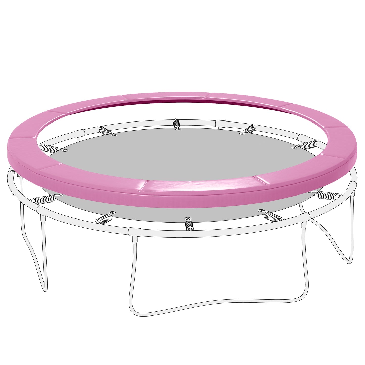 Soozier 12FT Trampoline Spring Cover, Trampoline Pad Replacement, Waterproof and Tear-Resistant, All-Weather Trampoline 