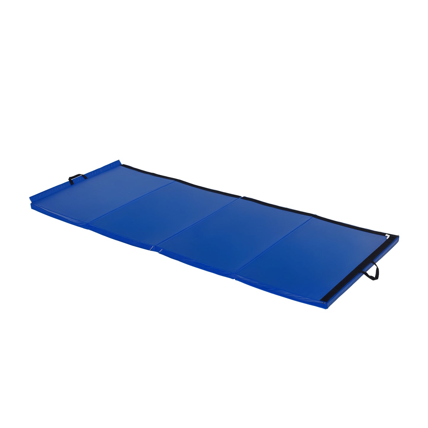 Soozier 4'x10'x2'' Folding Gymnastics Tumbling Mat, Exercise Mat with Carrying Handles for Yoga, MMA, Martial Arts, Dark