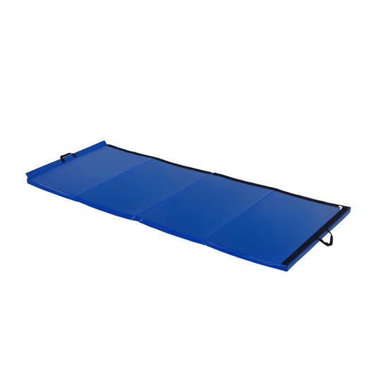 Soozier 4'x10'x2'' Folding Gymnastics Tumbling Mat, Exercise Mat with Carrying Handles for Yoga, MMA, Martial Arts, Dark