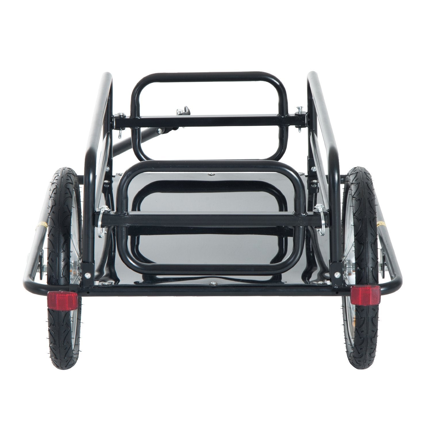 VarietyKart Folding Bicycle Cargo Trailer Wagon Utility Bike Cart Carrier Garden Patio Tool New