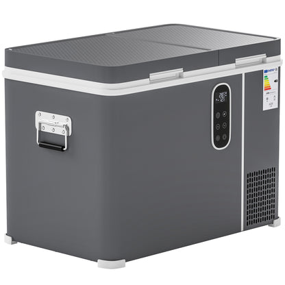 12 Volt Car Refrigerator, Dual Zone 48 QT Car Fridge with App Control, 12/24V DC and 100-240V AC,