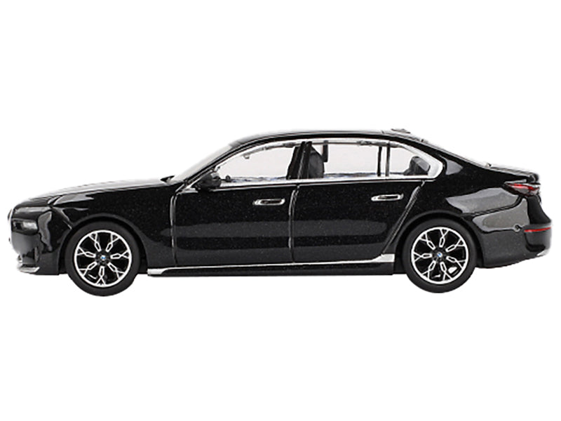BMW i7 xDrive60 Black Sapphire Limited Edition 1/64 Diecast Model Car by Mini GT