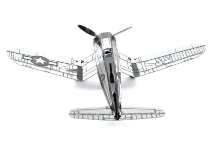 Model Kit Vought F4U Corsair Fighter Aircraft "United States Navy" (Moderate Difficulty) Steel Model by Metal Earth