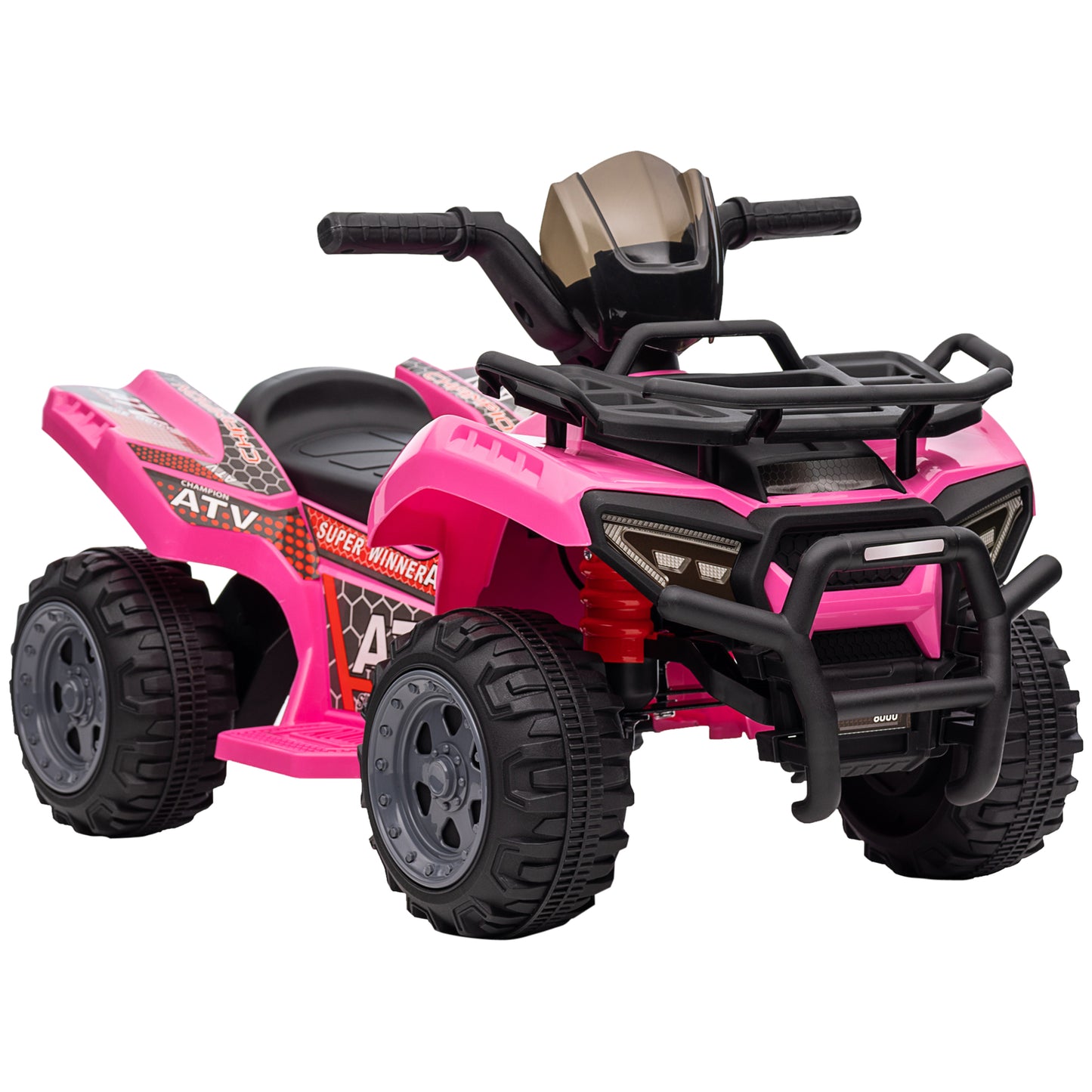 VarietyKart 6V Kids ATV Quad, 4 Wheeler Battery Powered Electric Ride on Car with Music, Forward, for Boys and Girls Age