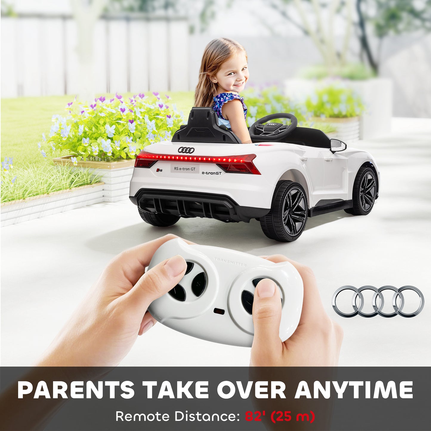 VarietyKart Ride-On Toy On Car with Remote Control, 12V 3.1 MPH Electric Ride for Kids w/ Suspension System, Horn Honkin