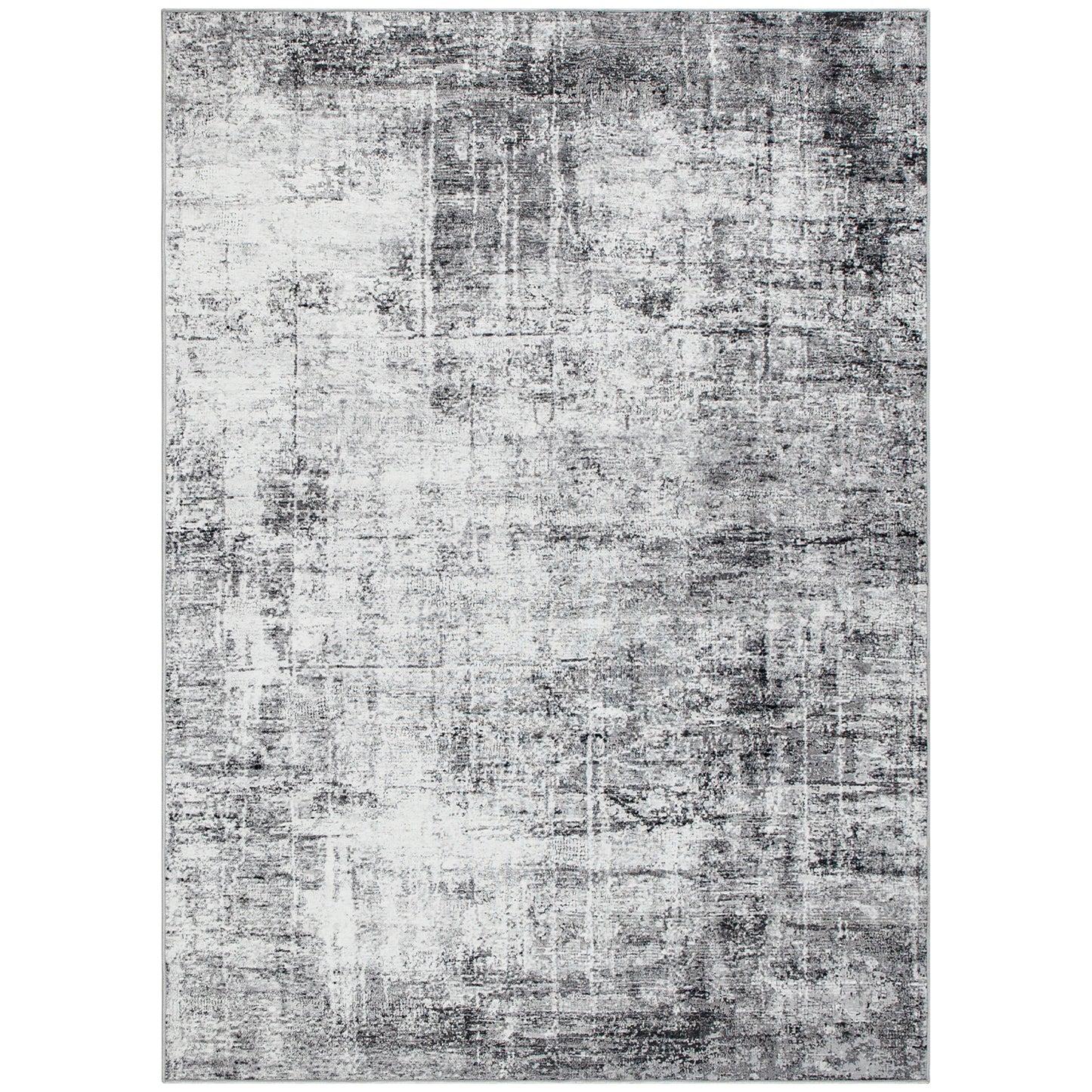 Area Rug for Living Room 6x9, Modern Abstract Machine Washable Rug, Non-Slip Carpet for Bedroom, Dining Room, Grey