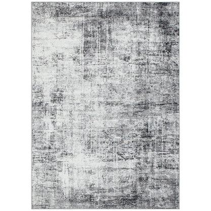 Area Rug for Living Room 6x9, Modern Abstract Machine Washable Rug, Non-Slip Carpet for Bedroom, Dining Room, Grey