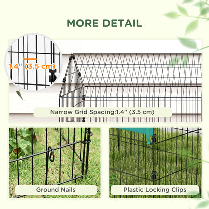 73" Small Animal Cage with Roof, Indoor/Outdoor Use,  for Chicken, Rabbits, Chinchillas, Green