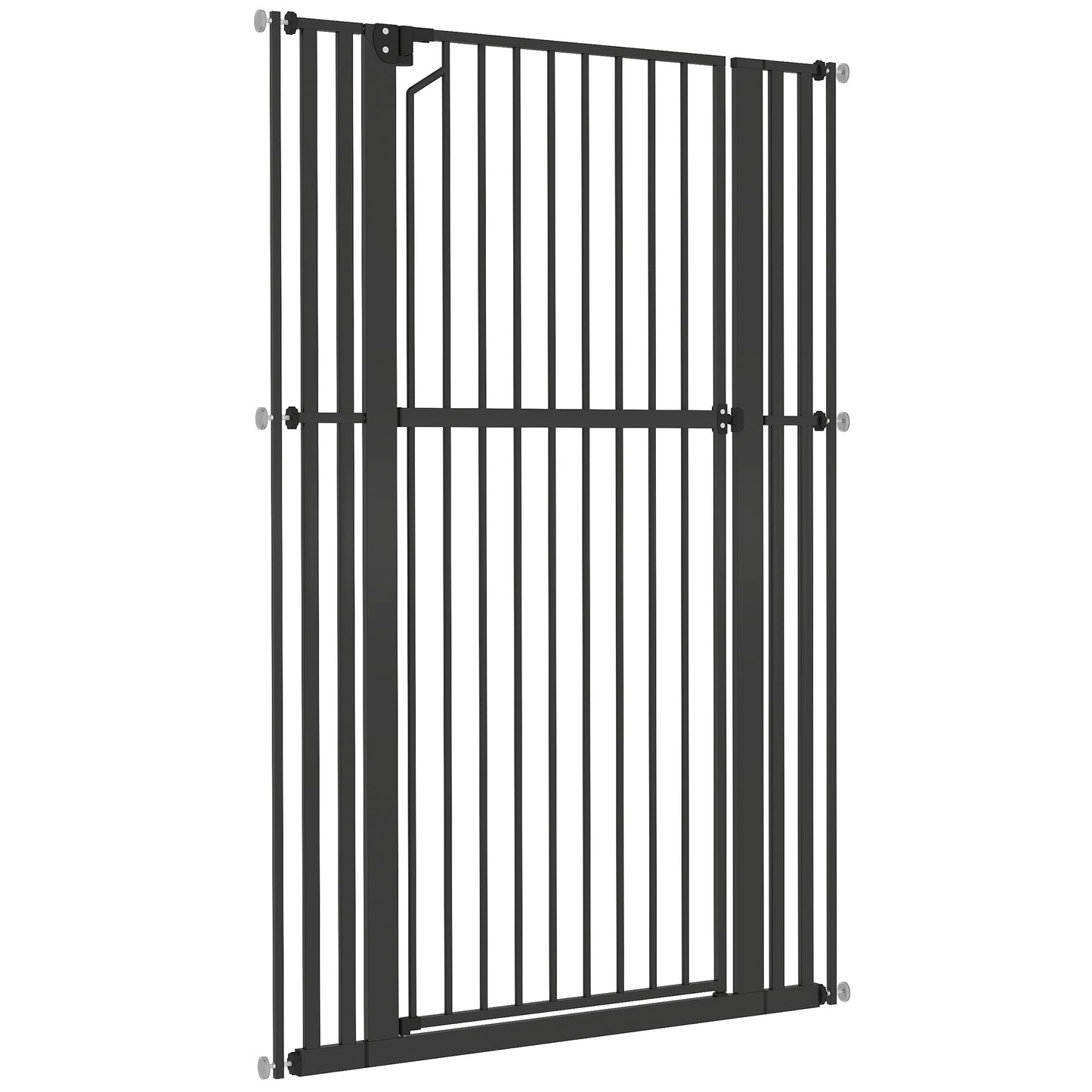 63" Extra Tall Pet Gate 30-41" Wide Adjustable Baby Gate Pressure Mounted for Doorways, Hallways, Stairs