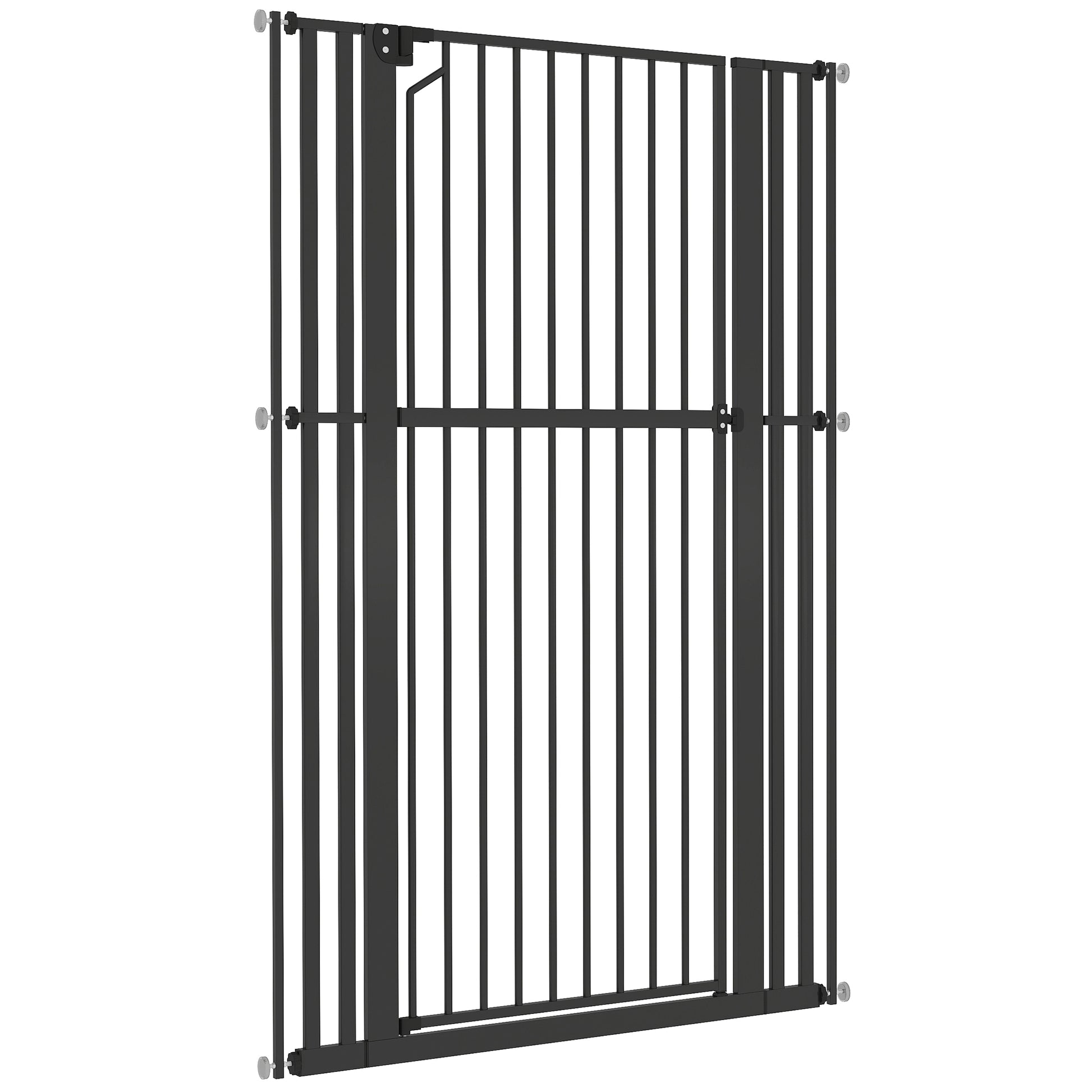 63" Extra Tall Pet Gate 30-41" Wide Adjustable Baby Gate Pressure Mounted for Doorways, Hallways, Stairs