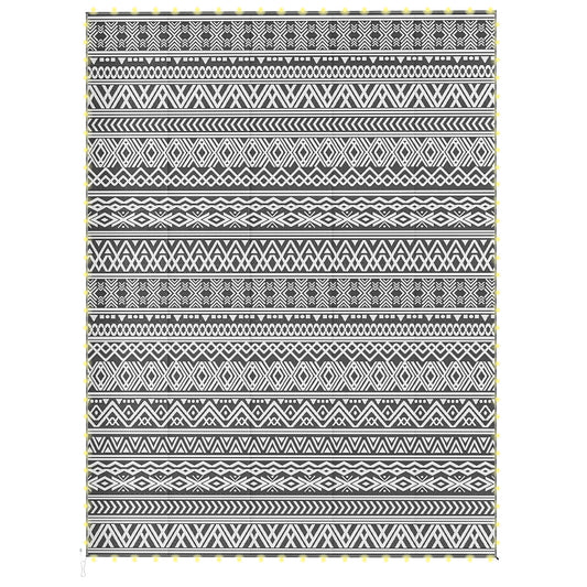Outdoor Rug Carpet with USB Lights Reversible Patio Rug with Carry Bag for Camping 12' x 9'
