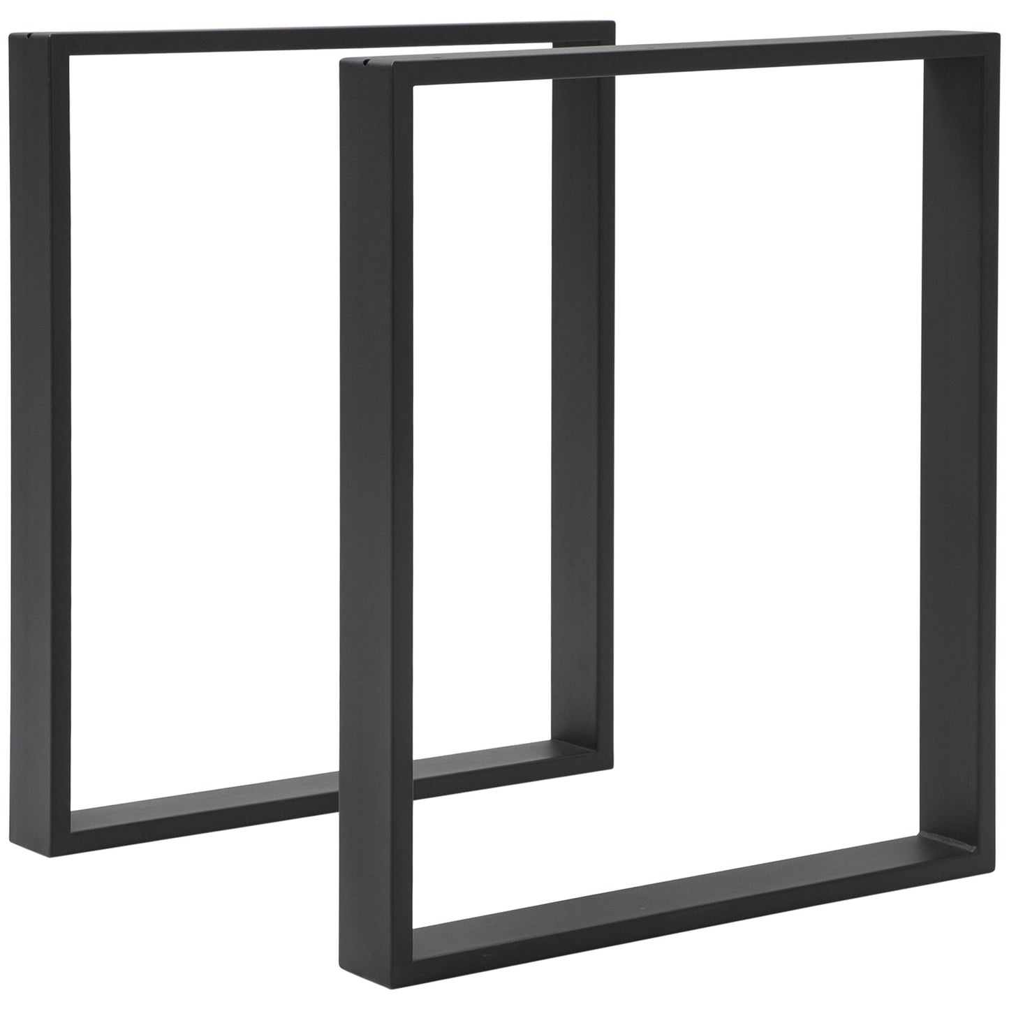 Metal Table Legs Set of 2, Square DIY Furniture Table Legs with Screws and Floor Protectors