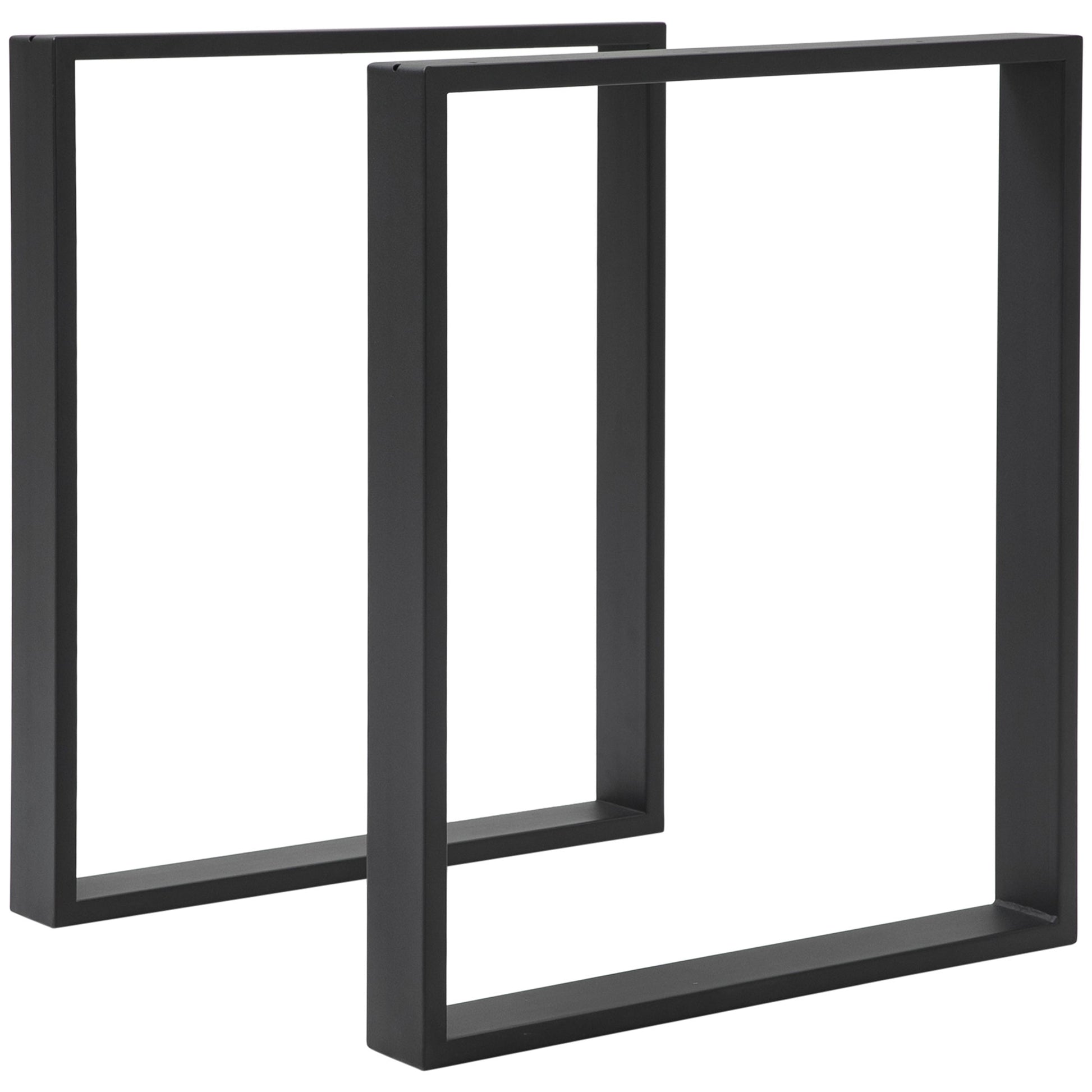 Metal Table Legs Set of 2, Square DIY Furniture Table Legs with Screws and Floor Protectors