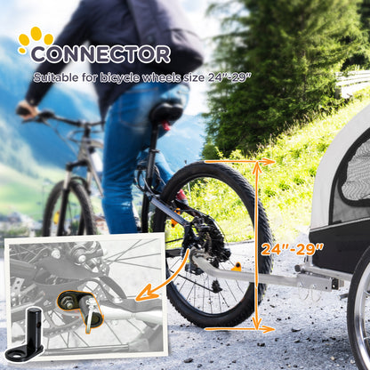 VarietyKart Elite II Dog Bike Trailer 2-In-1 Pet Stroller Cart Bicycle Wagon Cargo Carrier Attachment for Travel with Su