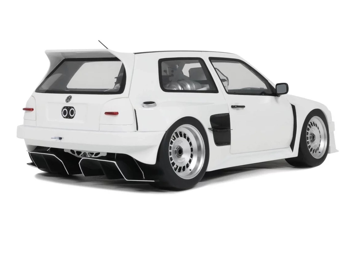 2024 Volkswagen Golf III by Khyzyl Saleem White Limited Edition to 2000 pieces Worldwide 1/18 Model Car by Otto Mobile