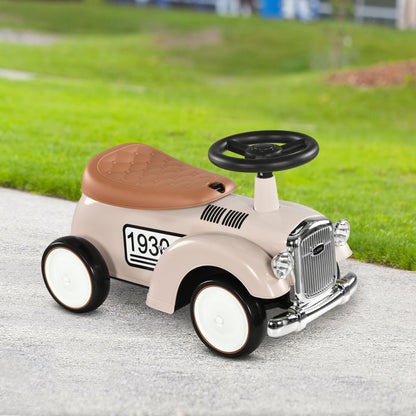 VarietyKart Ride on Sliding Classic Car for Toddlers, Foot To Floor Slider with Under Seat Storage, Aged 18-36 Months, C