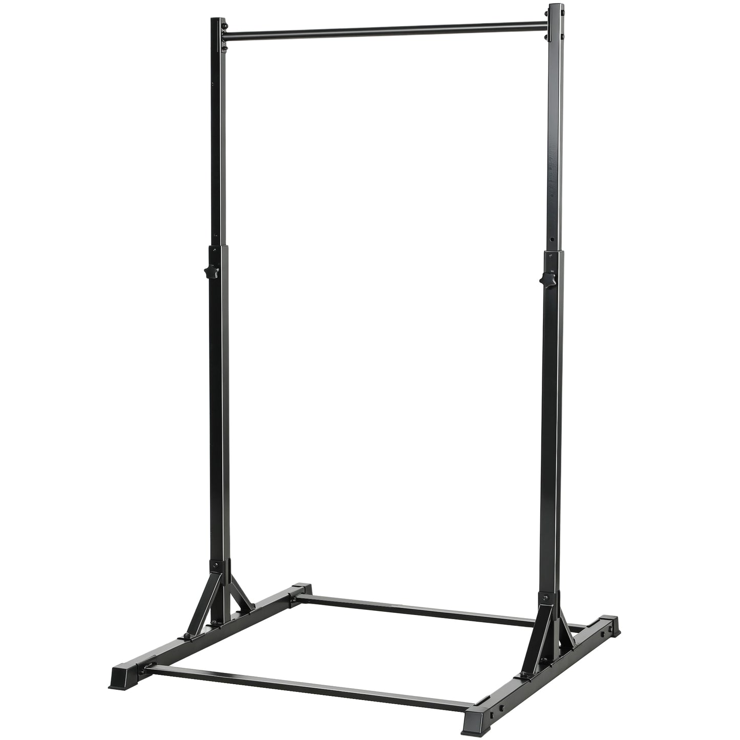 Soozier Portable Pull Up Station, Height Adjustable Pull Up Bar with 8 Levels for Home Gym Strength Training, 440LBS Cap